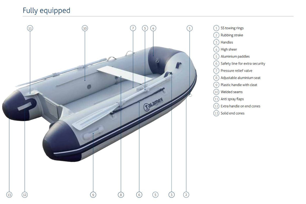 Comfortline TLA250 Air Floor Inflatable Boat